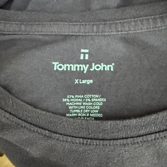 Pre-Owne Men's Tommy John second skin crew neck soft t-shirt size X-Large - Picture 6 of 6